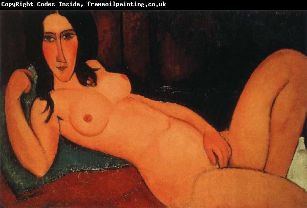 Amedeo Modigliani Reclining nude with loose hair